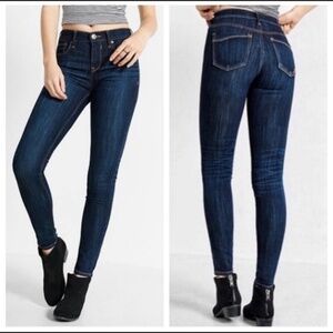 EXPRESS Mid-Rise Stretch Legging Jeans PETITE LIKE NEW!!
